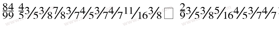KG Traditional Fractions字体转换